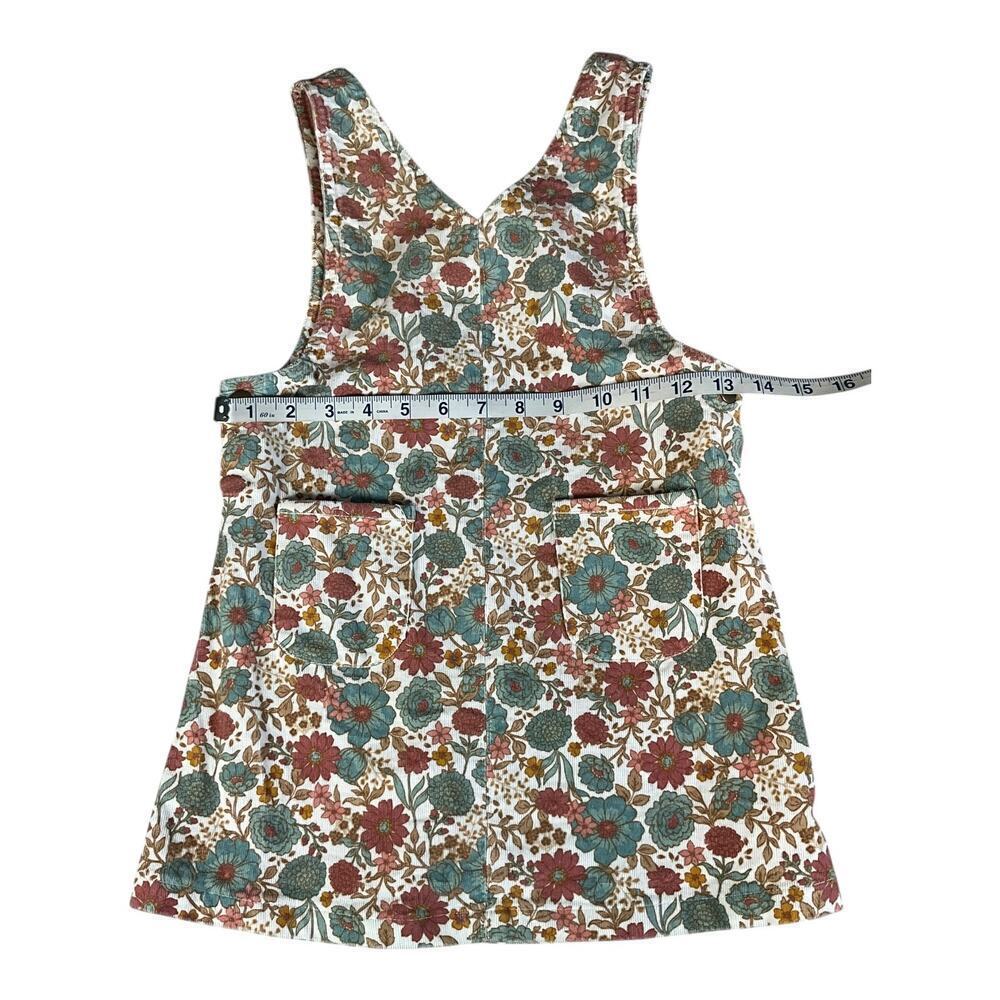 Tommy Bahama Kids Size 6 Corduroy Floral Jumper Dress Set 3-Piece Fall Outfit - Picture 7 of 9